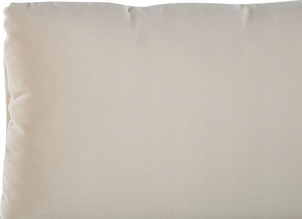 Beliani Lova su patalynės dėže BATILLY, veliūras, šviesiai smėlio spalvos, 180 x 200 cm