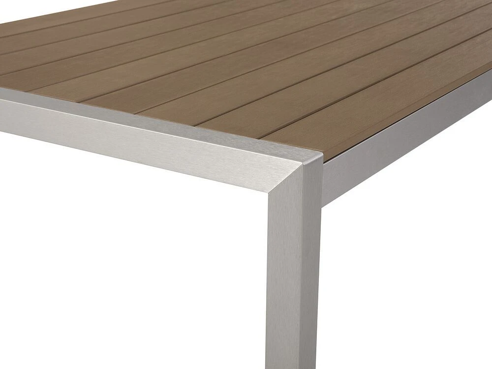 Beliani Sodo stalas VERNIO 180 cm 90 cm metalinis rudas