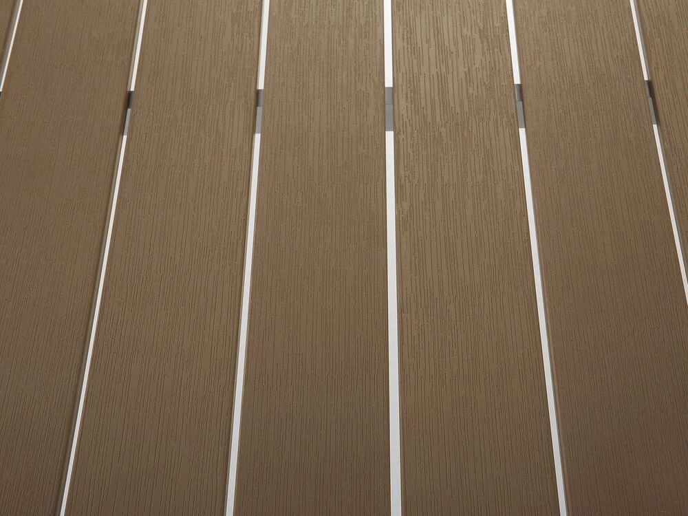 Beliani Sodo stalas VERNIO 180 cm 90 cm metalinis rudas