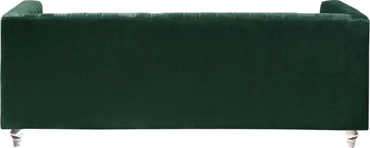 Beliani Trivietė sofa ARVIKA aksominė žalia