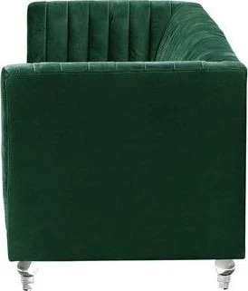 Beliani Trivietė sofa ARVIKA aksominė žalia