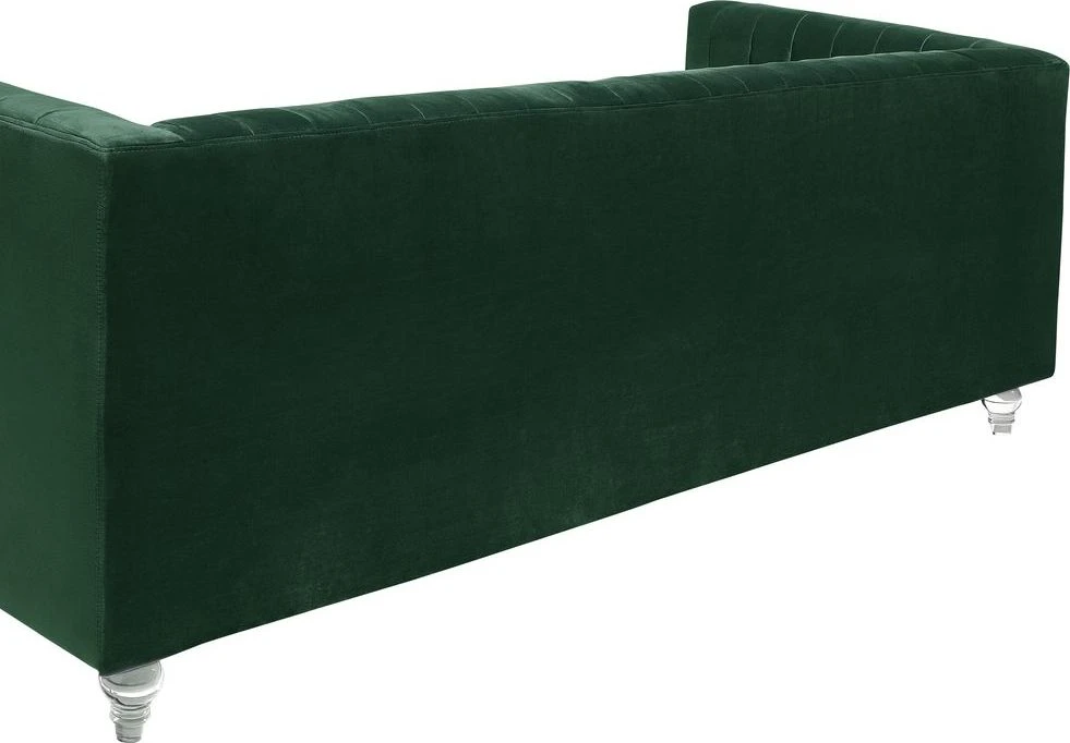 Beliani Trivietė sofa ARVIKA aksominė žalia