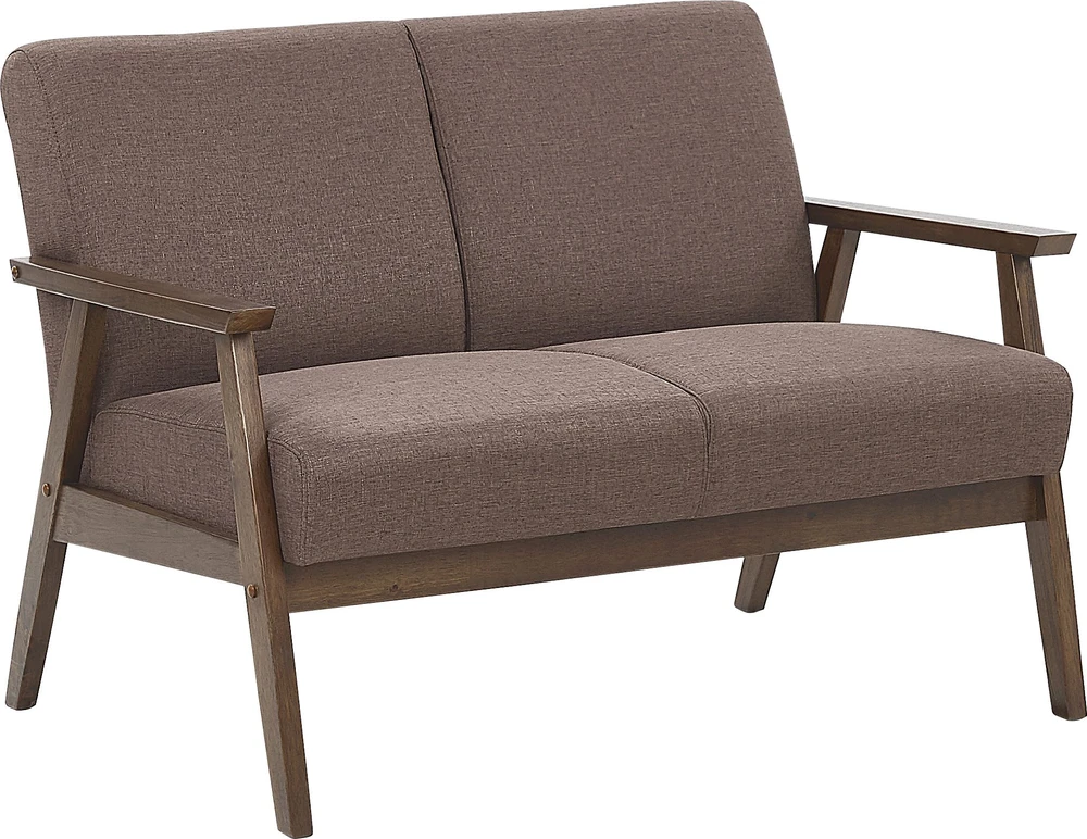 Beliani 2 vietų sofa ASNES, ruda