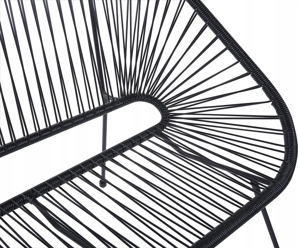 Beliani Sodo suolelis ACAPULCO II 113 cm iš technorattano, juodas