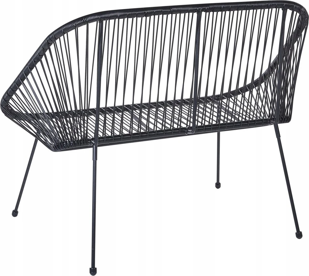 Beliani Sodo suolelis ACAPULCO II 113 cm iš technorattano, juodas