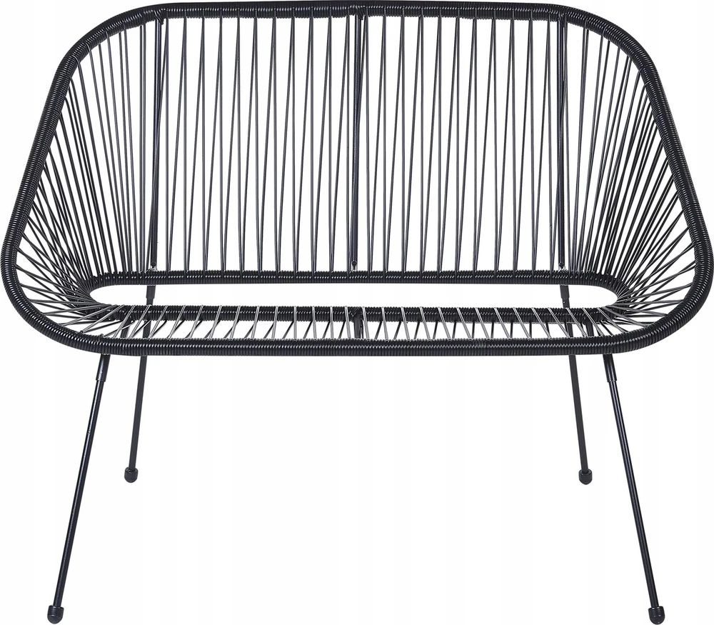 Beliani Sodo suolelis ACAPULCO II 113 cm iš technorattano, juodas