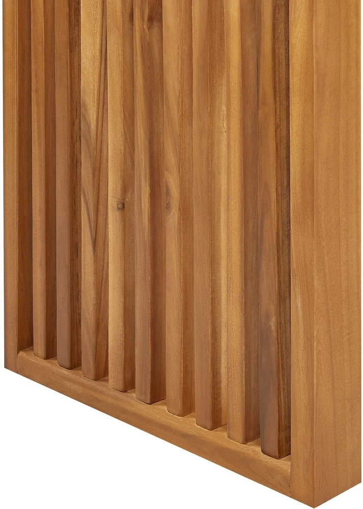 Beliani 2 sodo suoliukų rinkinys SULZANO 150 cm akacijos mediena, rudas
