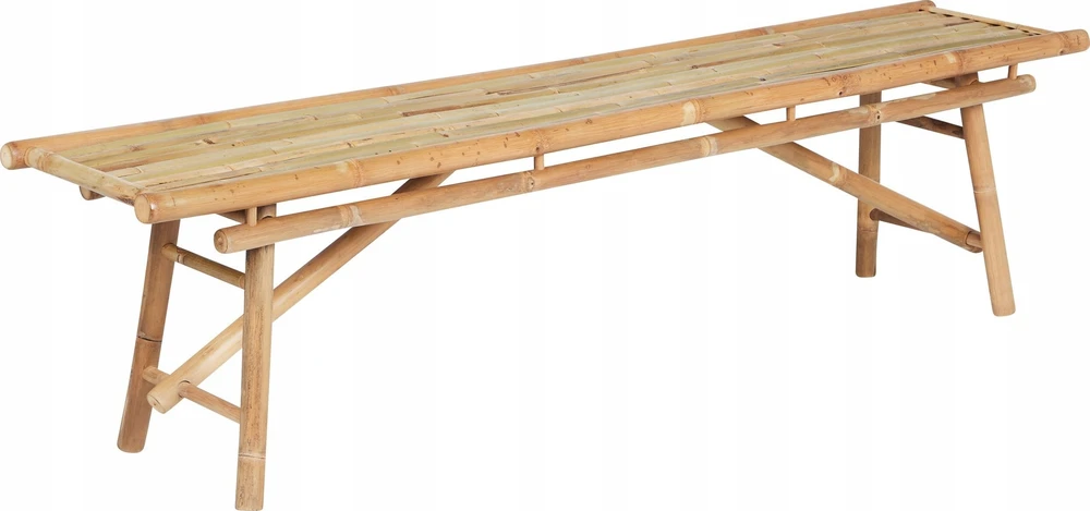 Beliani 2 sodo suoliukų komplektas TINDARI 180 cm, bambukas, šviesiai rudas