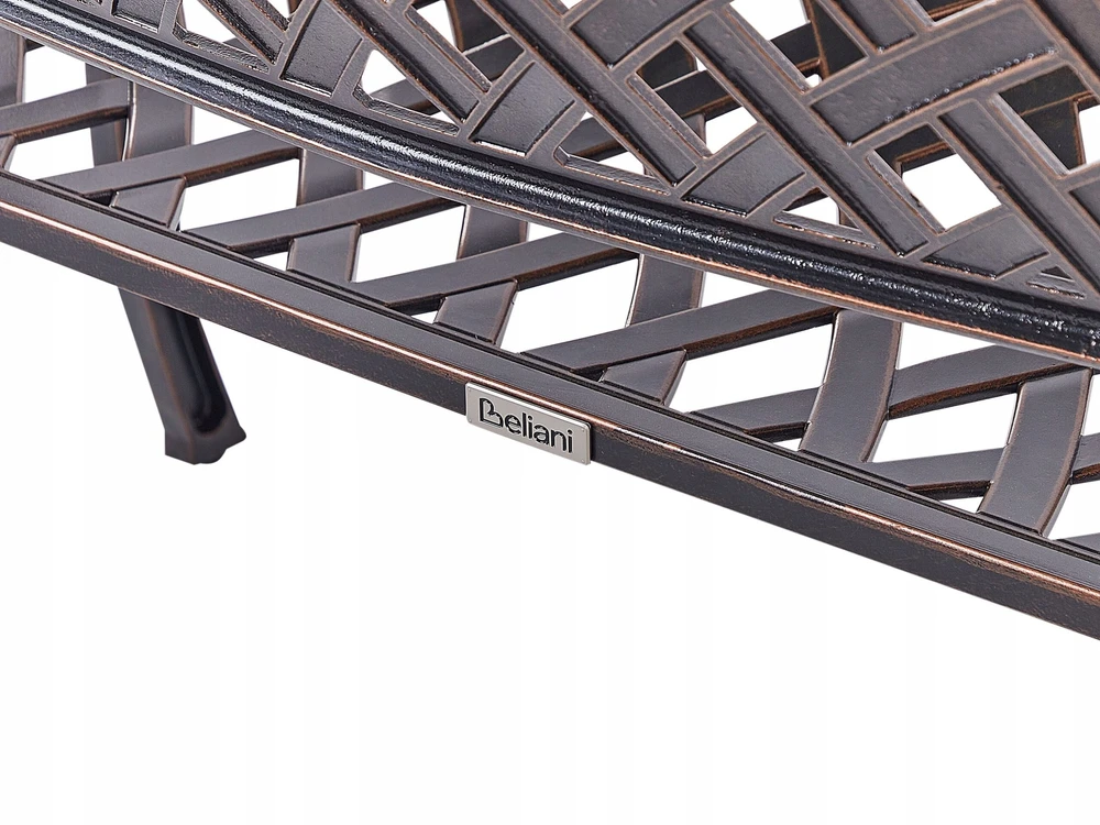 Beliani Sodo suoliukas STAGGIA 104 cm metalinis rudos spalvos