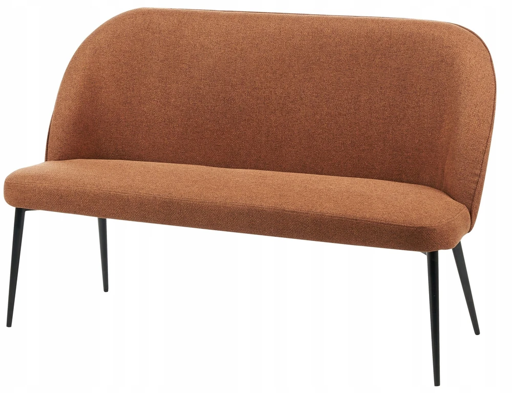 Sofa Beliani Valgomojo suoliukas 2 asmenims OSBY rudos spalvos