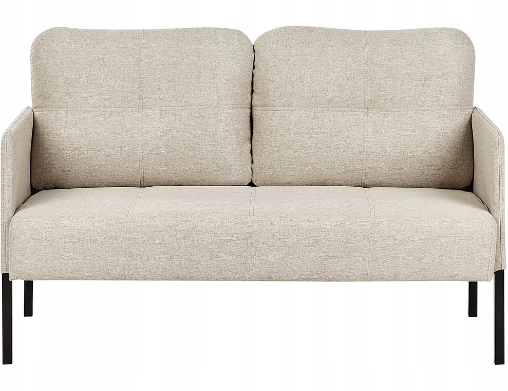 Beliani Dvivietė sofa LAHTI šviesiai smėlio spalvos