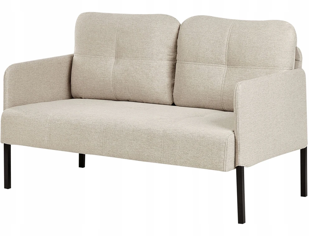 Beliani Dvivietė sofa LAHTI šviesiai smėlio spalvos