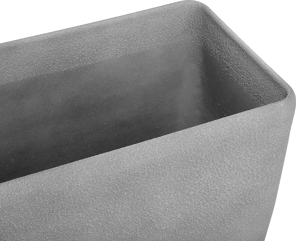 Beliani Gėlių vazonas BARIS 74 cm pilkas