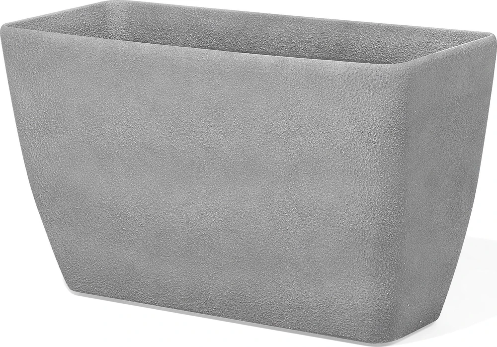Beliani Gėlių vazonas BARIS 74 cm pilkas