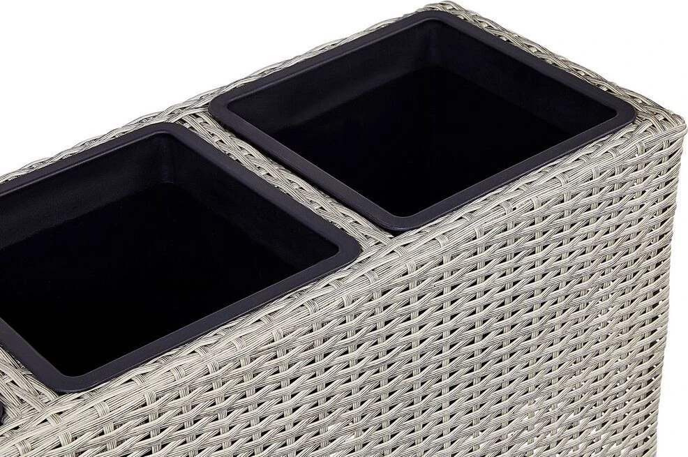 Beliani Gėlių vazonai BELLIS 82 cm Šviesiai rudas technorotangas