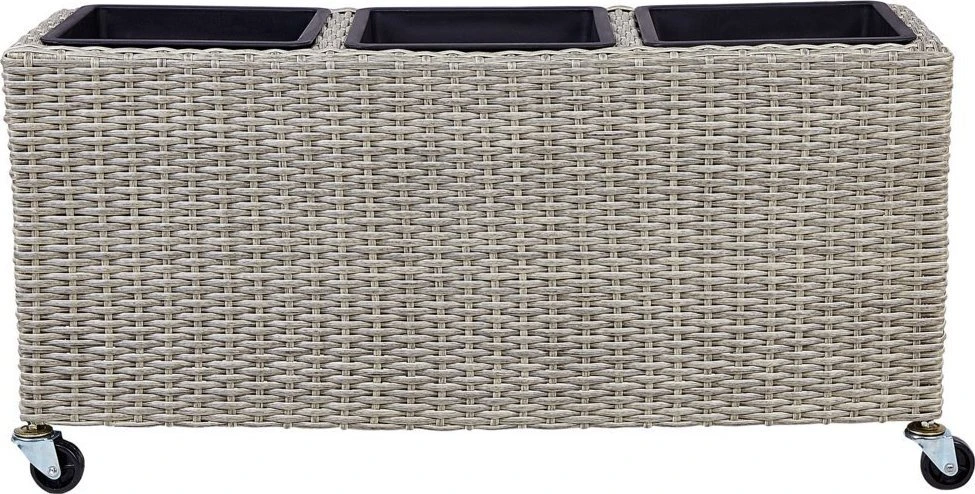 Beliani Gėlių vazonai BELLIS 82 cm Šviesiai rudas technorotangas