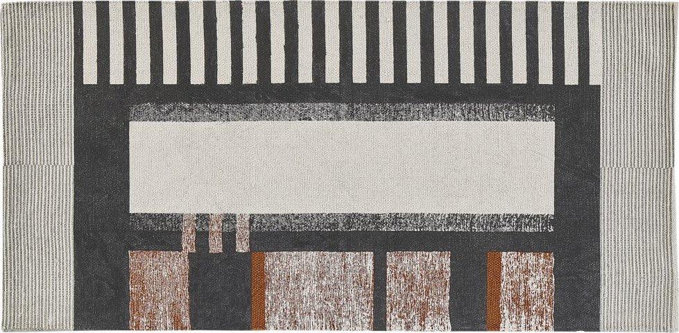 Beliani Lumarko medvilnės kilimas 80 x 150 cm daugiakampis KKKINADA!
