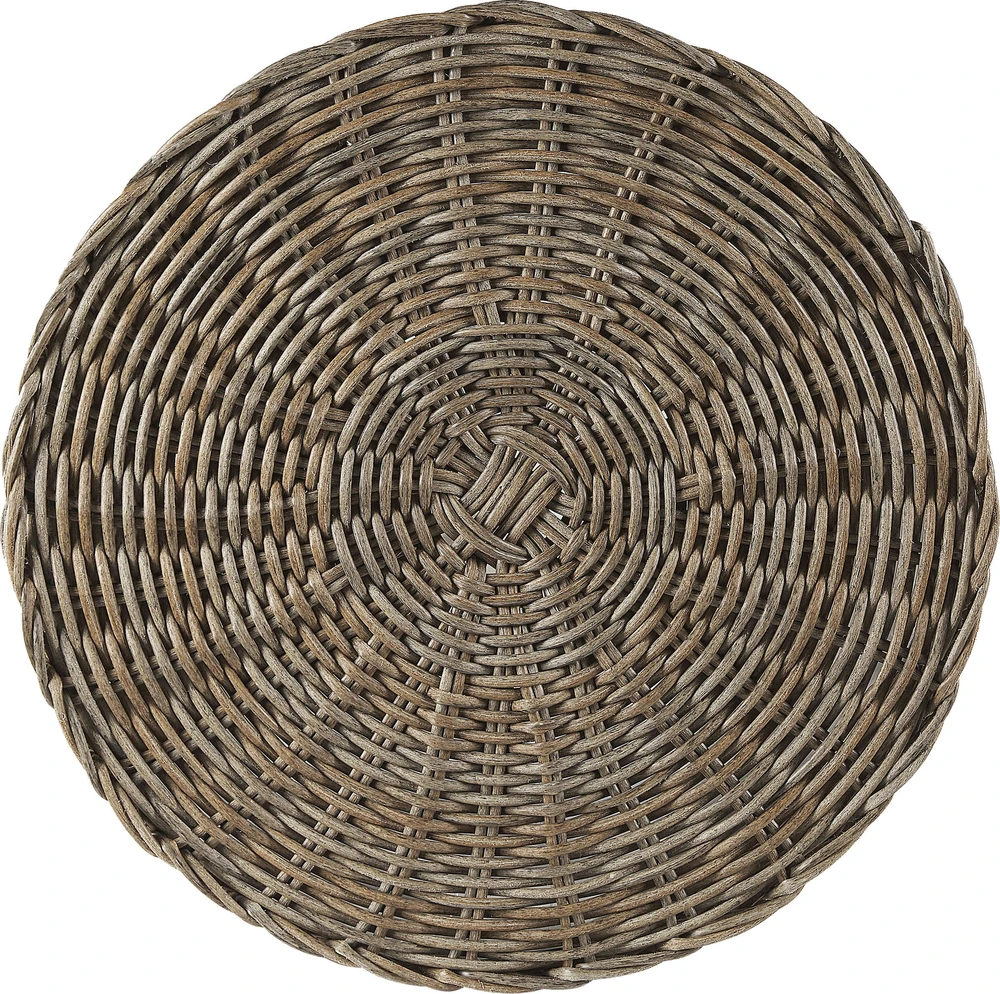 Beliani 2 krepšių gėlėms rinkinys BITOLA 40/48 cm, rudas, technoratanas