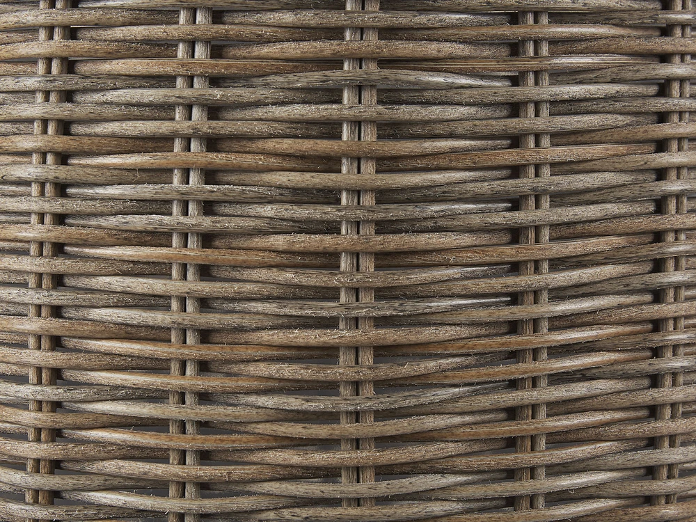 Beliani 2 krepšių gėlėms rinkinys BITOLA 40/48 cm, rudas, technoratanas