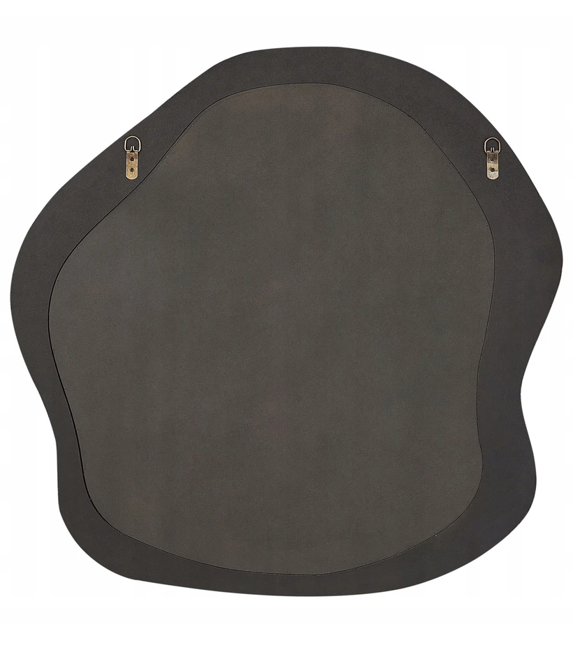Beliani Sieninis veidrodis BLISMES 79x80 cm, boucle, rudas
