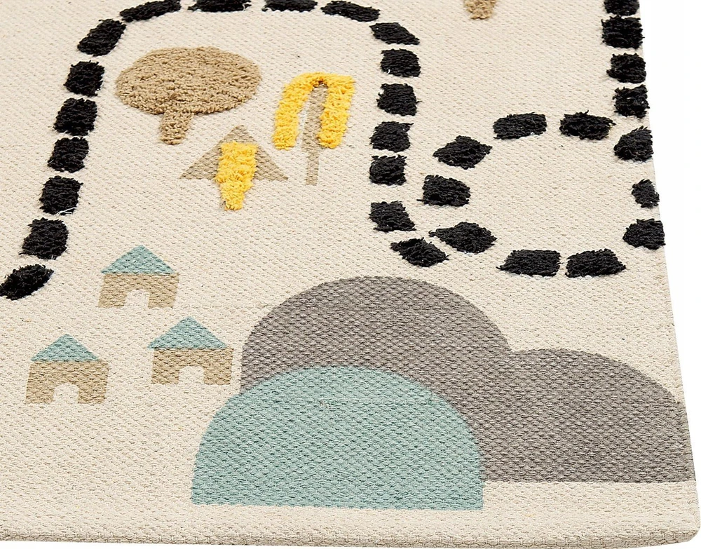 Beliani Vaikiškas kilimas SAZAK spalvotas 80 x 150 cm medvilninis