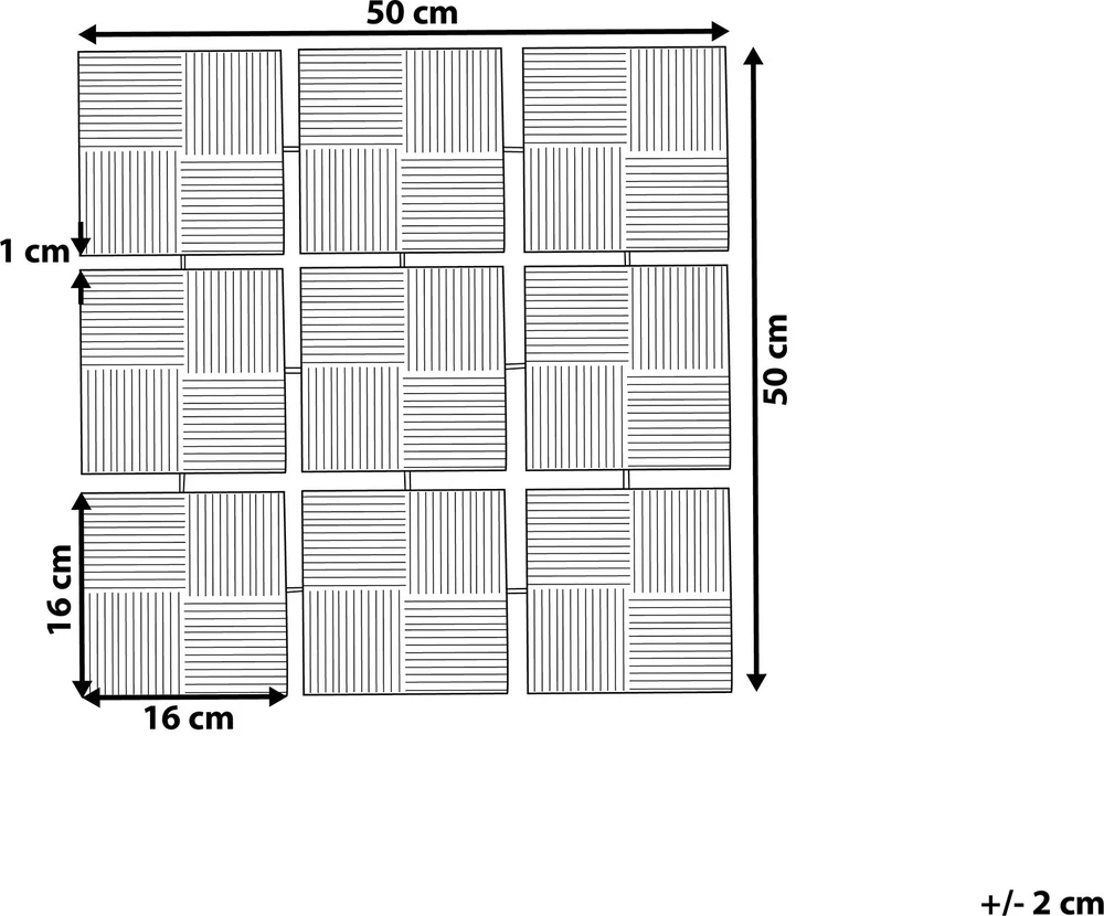 Beliani Sieninė dekoracija TITANIUM metalinė 50 cm spalvota