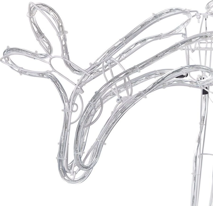 Beliani Sodo LED dekoracija KRISTNES Judanti stirna 53 cm Balta