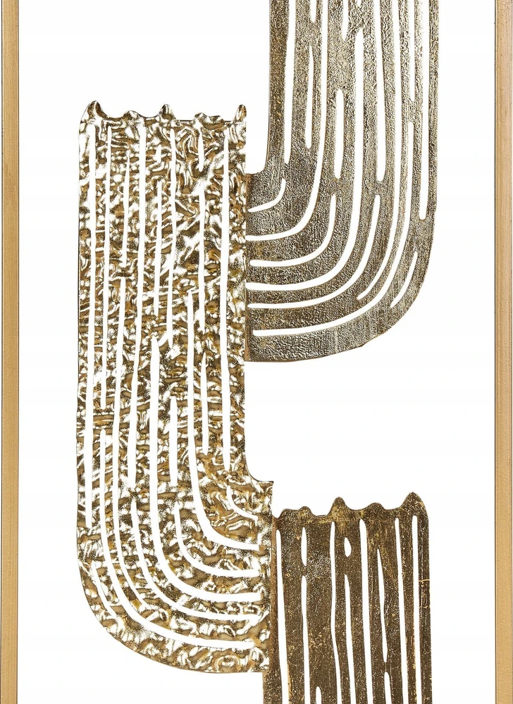 Beliani Sienų dekoracija THULIUM Metal 75 cm Aukso spalvos