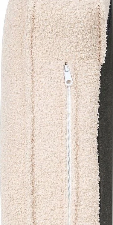 Sofa Beliani Dešininis gultas ALLIER Boucle šviesiai smėlio spalvos