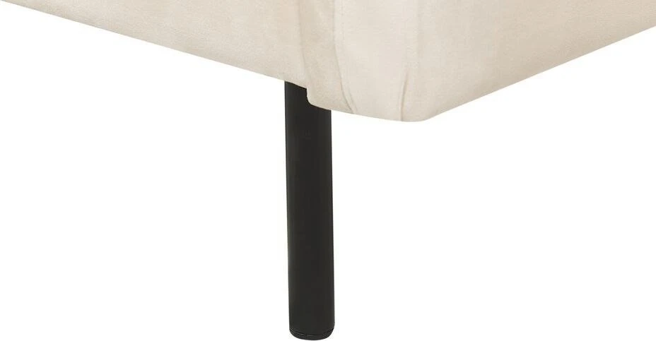 Beliani 4 vietų kampinė sofa VINTERBRO, veliūrinė, šviesiai smėlinė, dešininė
