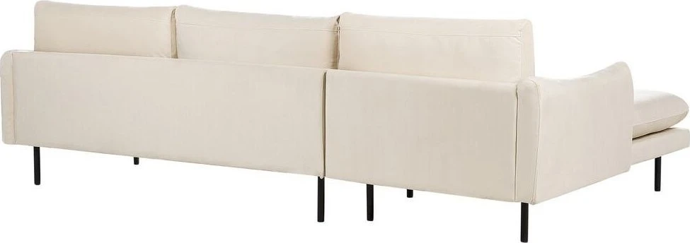 Beliani 4 vietų kampinė sofa VINTERBRO, veliūrinė, šviesiai smėlinė, dešininė