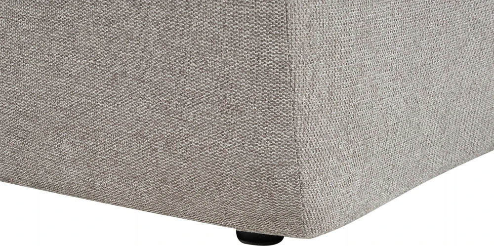 Beliani Trivietė kampinė sofa SVANSELE smėlio pilkumo spalvos, dešininė