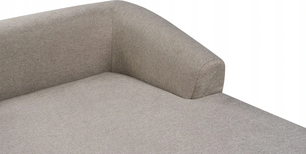Beliani Trivietė kampinė sofa SVANSELE smėlio pilkumo spalvos, dešininė