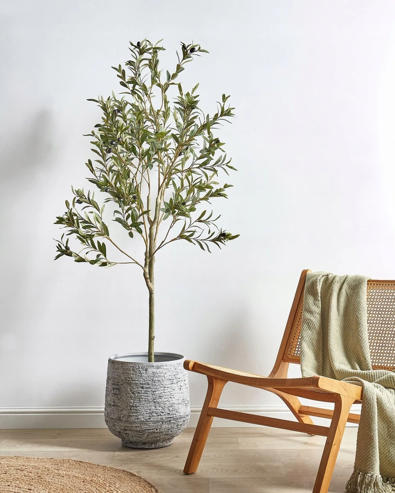 Beliani Dirbtinis augalas OLIVE TREE 153 cm žalias