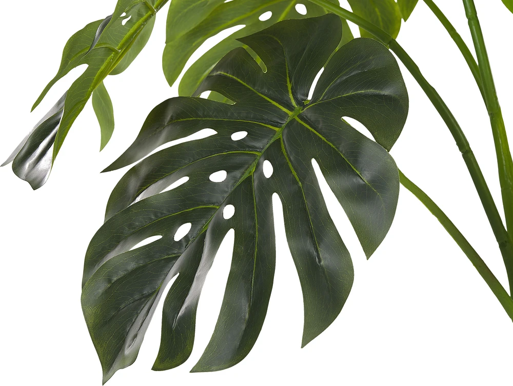 Beliani Dirbtinis augalas MONSTERA PLANT 113 cm Žalias