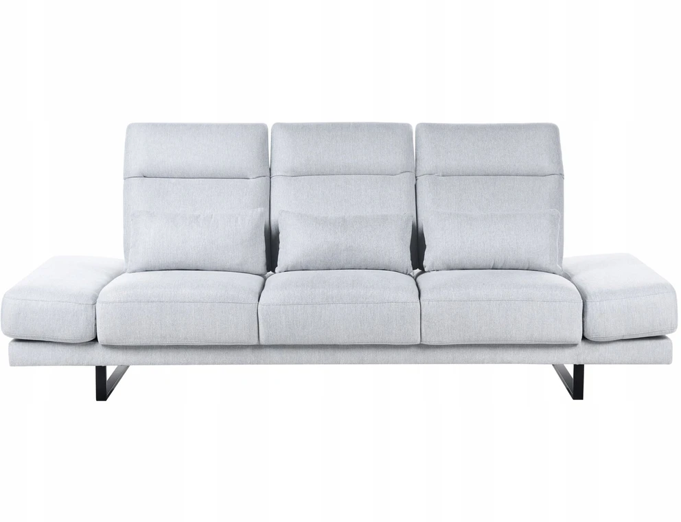 Beliani Trijų vietų sofa IKAST šviesiai pilka