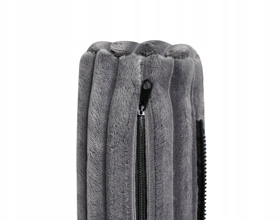 Beliani Trivietė sofa SANDORA, velvetinis audinys, pilka