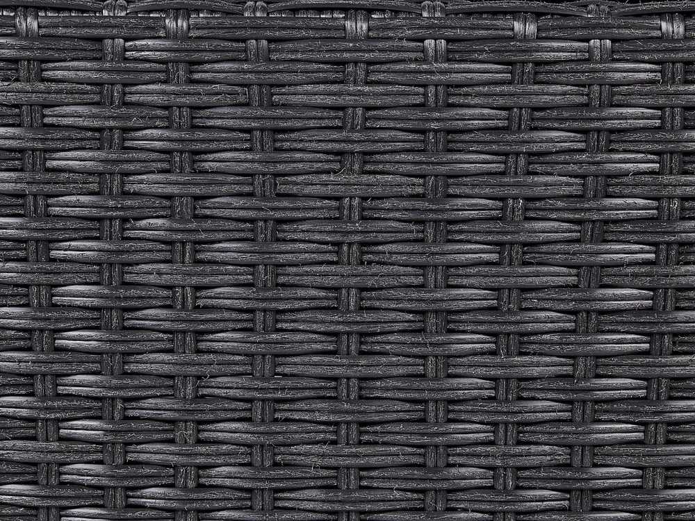Beliani Gėlių vazonas BELLIS 82 cm juodas, technoratanas