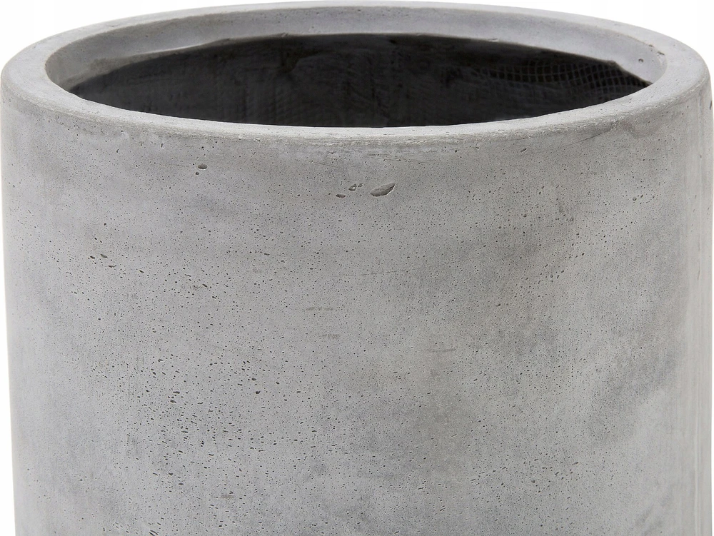 Beliani Gėlės vazonas MESSENE 34 cm šviesiai pilkas