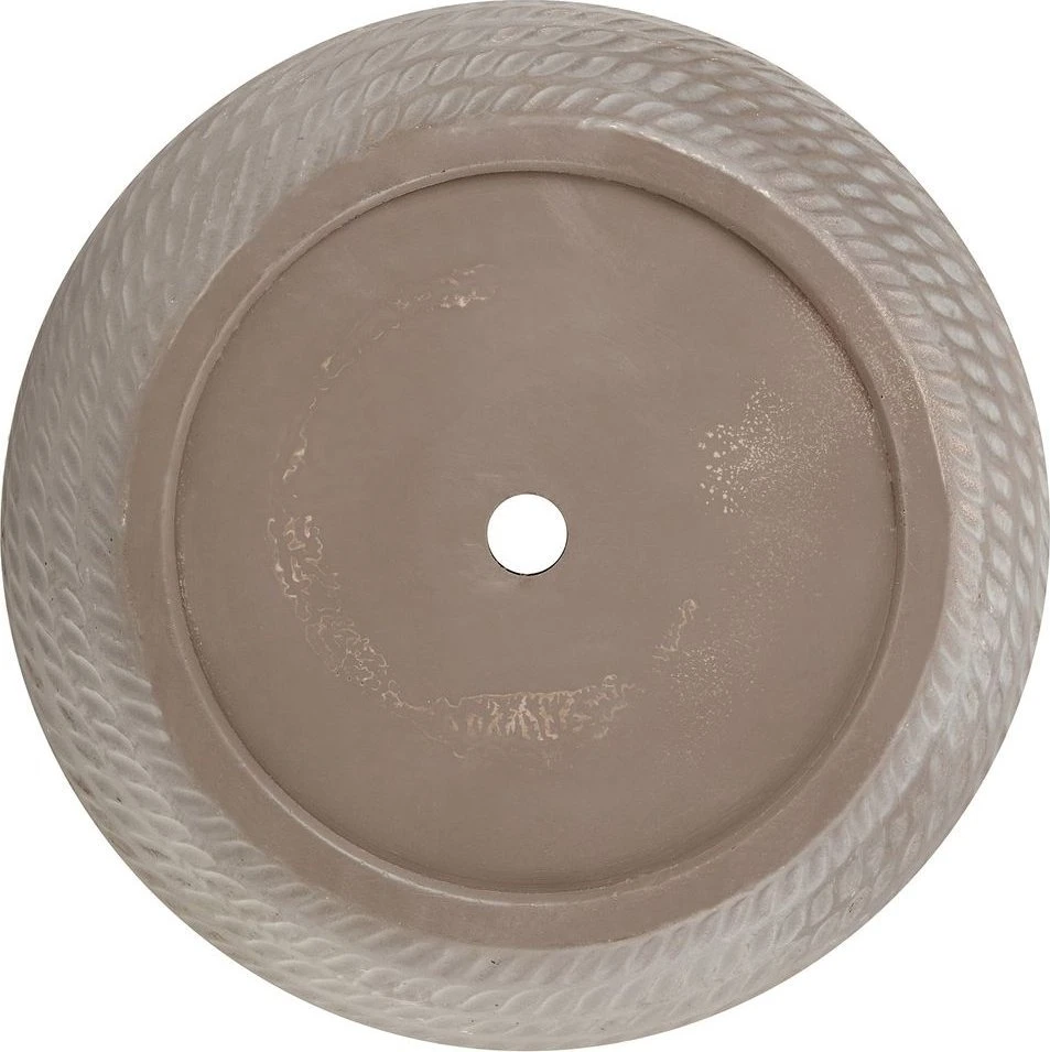 Beliani Gėlių vazonas LIVADIA 39 cm smėlio spalvos