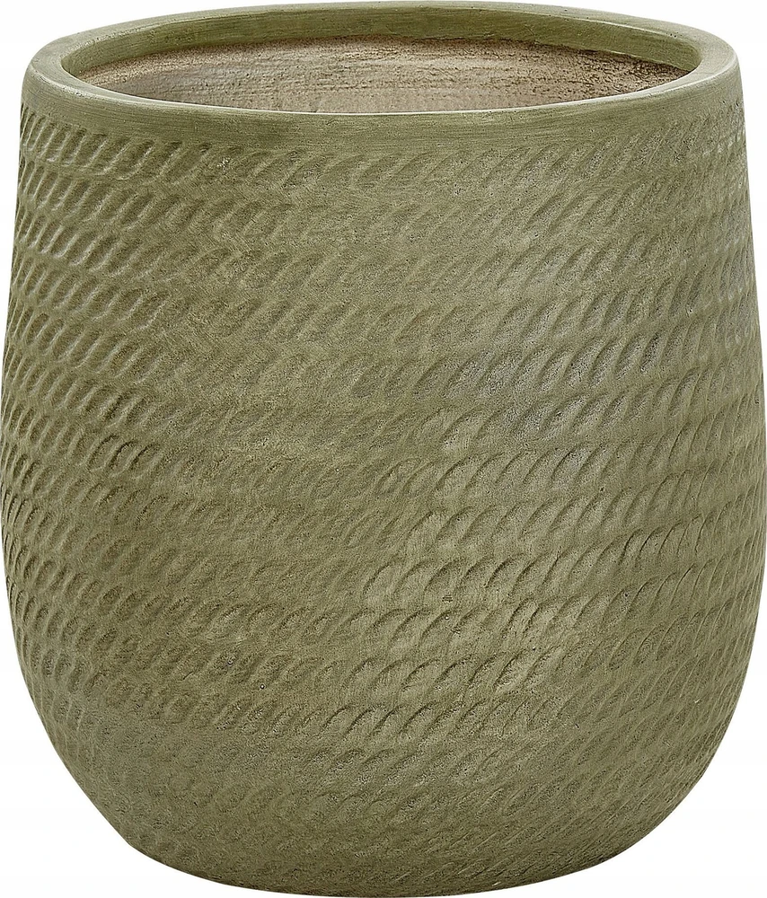 Beliani LIVADIA vazonas 39 cm alyvuogių spalvos