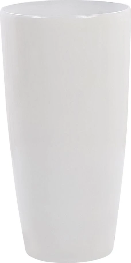 Beliani Gėlių vazonas TSERIA 40 cm baltas