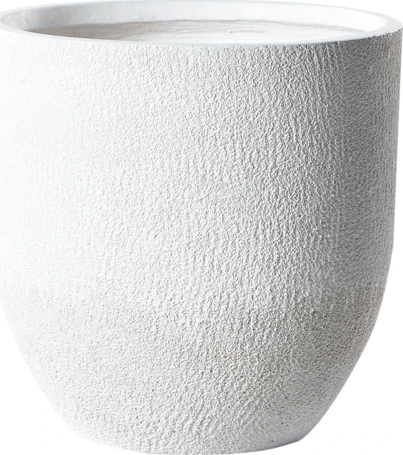 Beliani Gėlių vazonas KANNIA 46 cm baltas