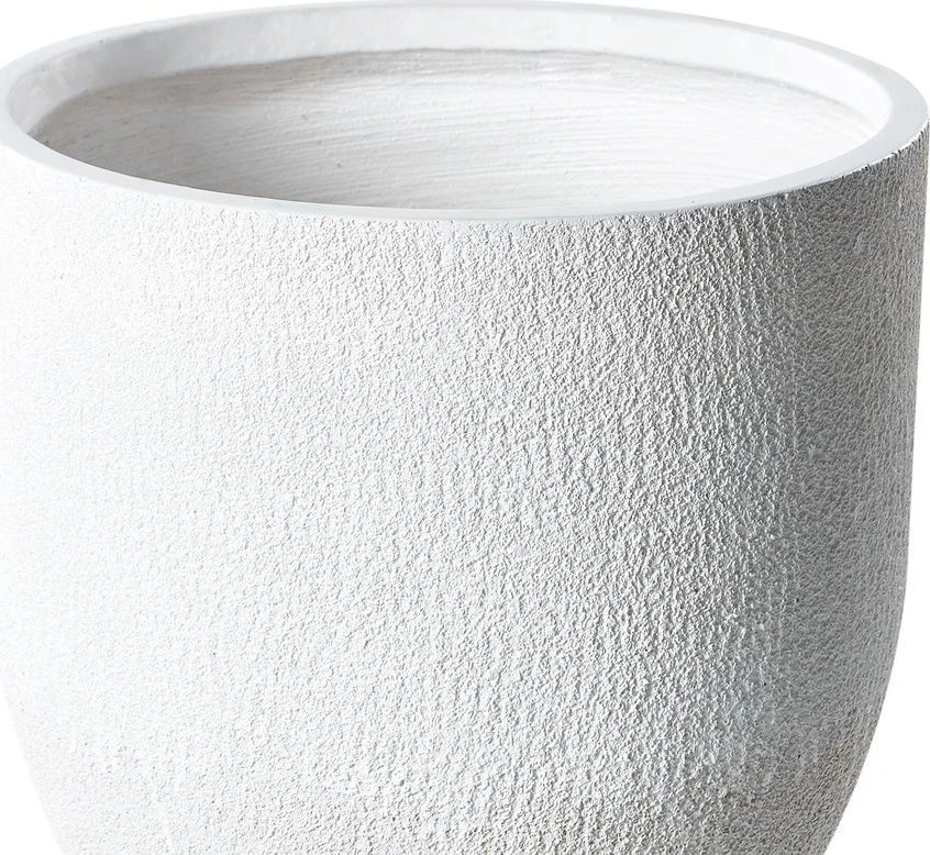 Beliani Gėlių vazonas KANNIA 46 cm baltas