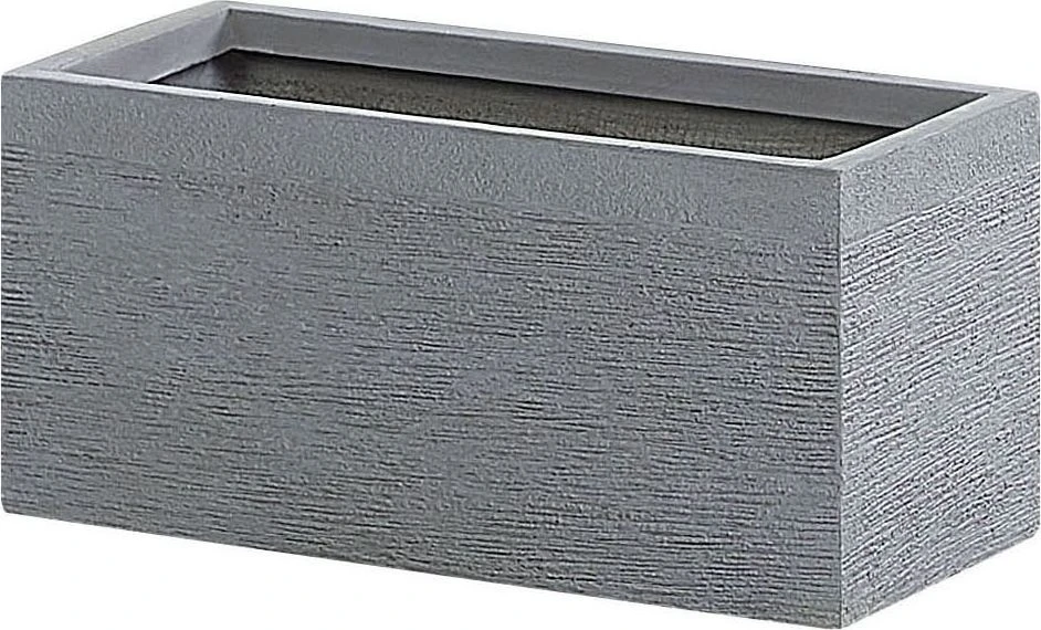 Beliani Gėlių vazonas MYRA 50 cm pilkas