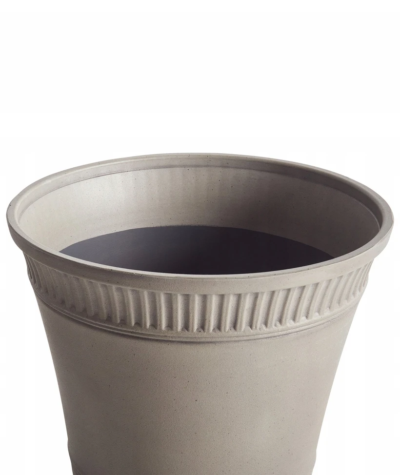 Beliani Gėlių vazonas CISTUS 44 cm pilkas