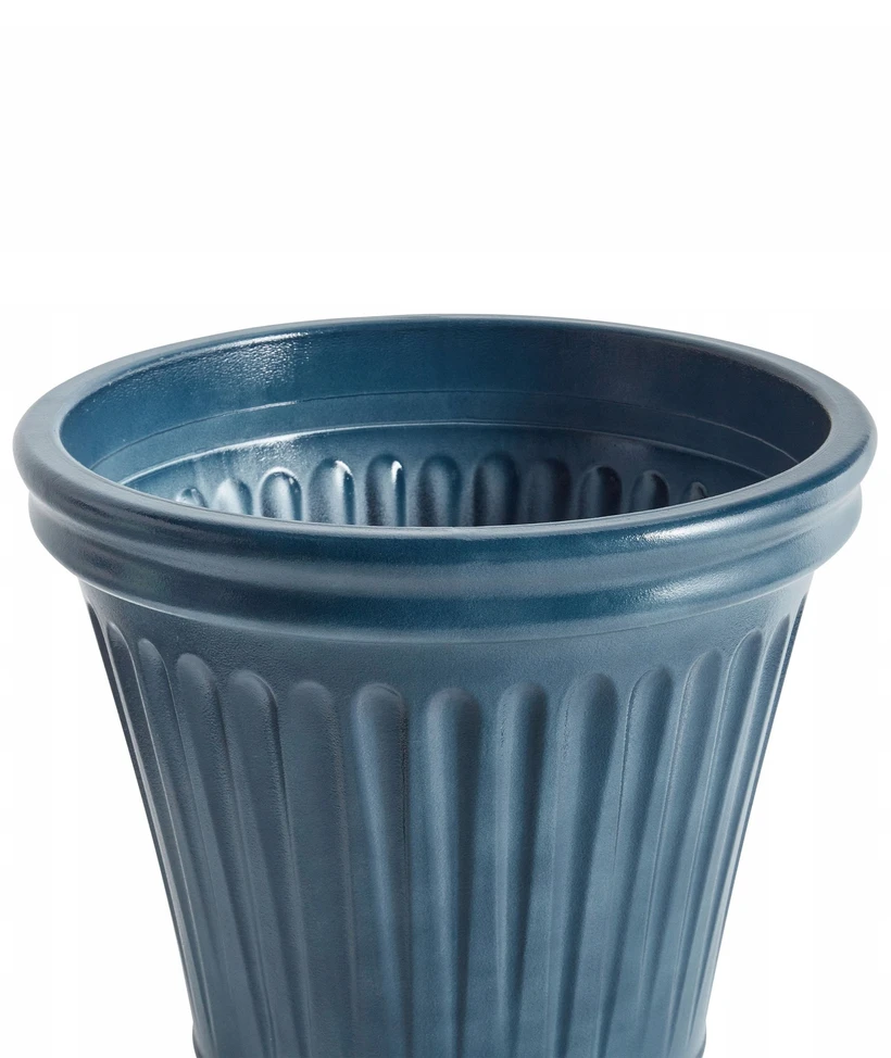 Beliani Gėlių vazonas MAIZE 43 cm mėlynas
