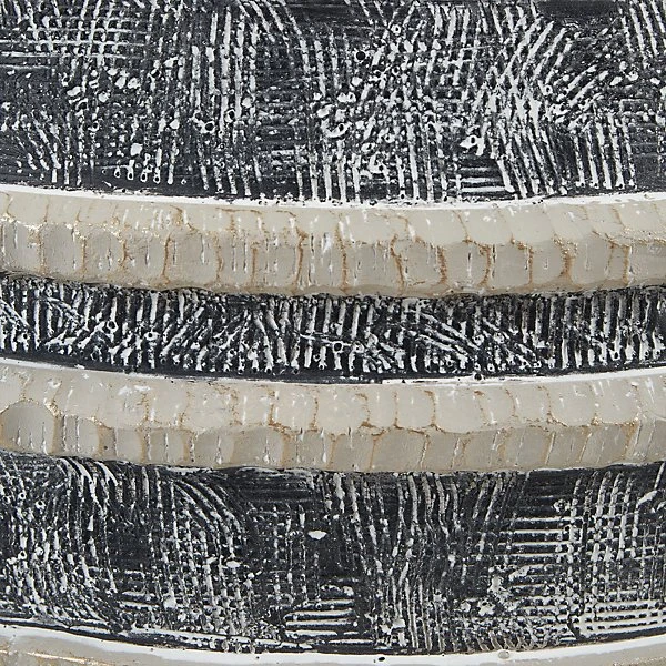 Beliani Vazonas su kojelėmis ATHYRIUM 38 cm smėlio spalvos