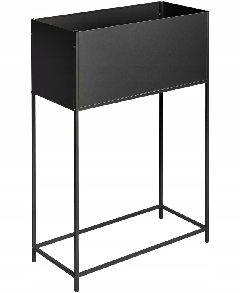 Beliani Vazonas ant kojelių TAPIEN metalinis 70 cm juodas