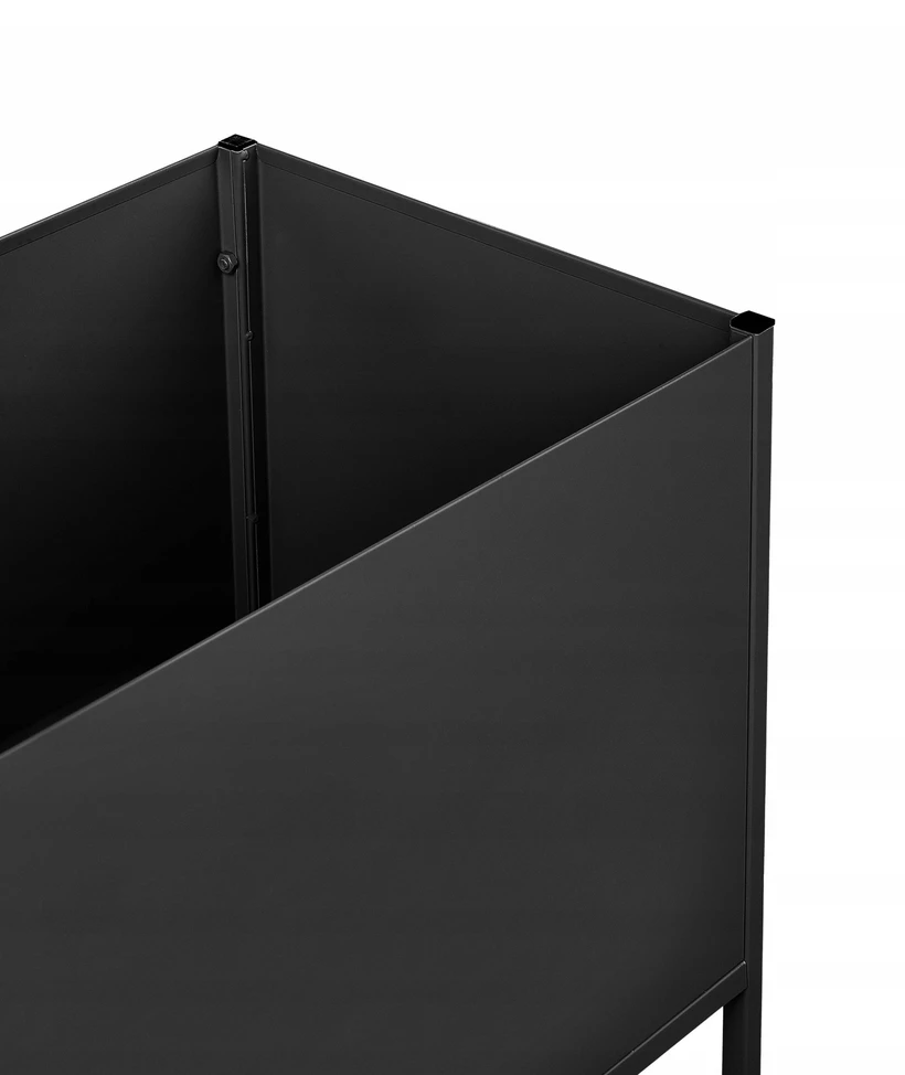 Beliani Vazonas ant kojelių TAPIEN metalinis 70 cm juodas